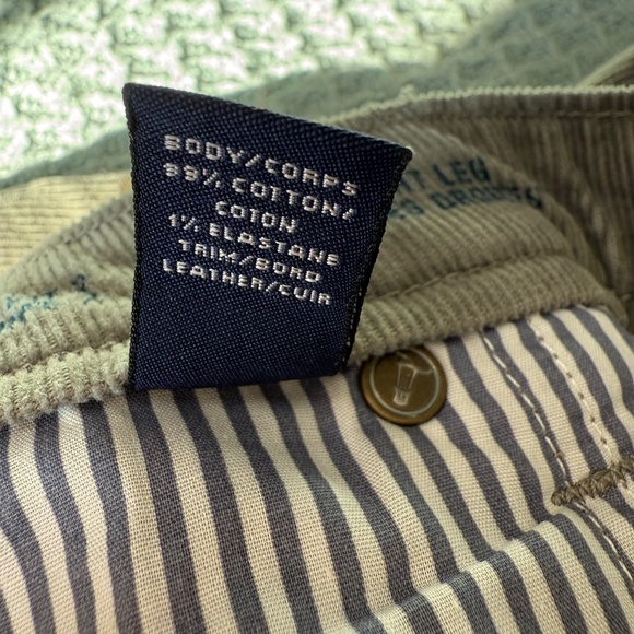 NEW Lands End Corduroy Pants Womens Petite 16P Gray Straight Leg Stretch Winter - Picture 7 of 10